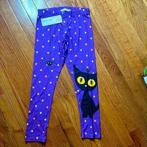 GIRLS SUNSHINE SWING HALLOWEEN LEGGINGS SIZE 5 NWT